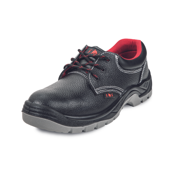 Plitke radne cipele FRIDRICH O1, crno-crvene boje