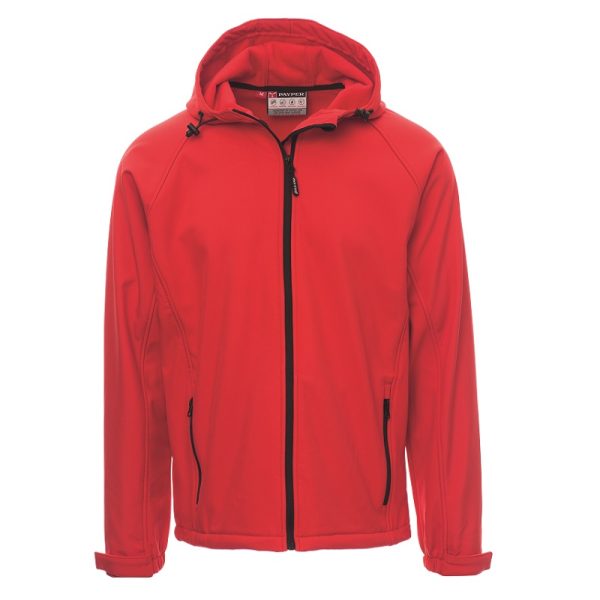 Softshell jakna PAYPER GALE, crvene boje