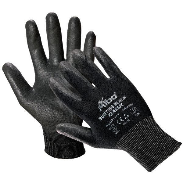 Zaštitne rukavice BUNTING CLASSIC BLACK, crne boje