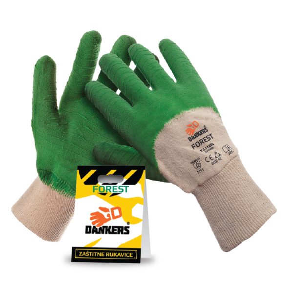 Zaštitne rukavice DANKERS FOREST, belo zelene
